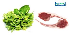 thịt cừu xào bông thiên lý