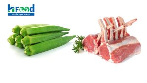 thịt cừu xào đậu bắp