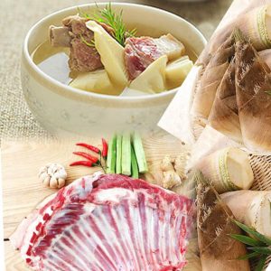 xương dê nấu măng tươi