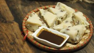 pha tương bần chấm thịt dê với củ cải trắng