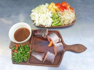 Cá lóc nấu canh chua sơ chế sẵn