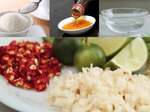 Cách làm nước mắm tỏi ớt