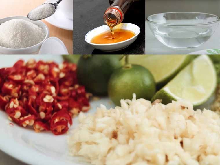 Cách làm nước mắm tỏi ớt