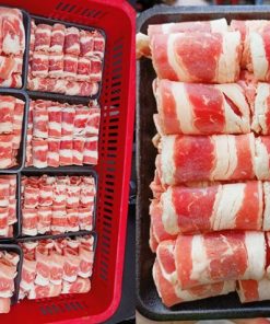 Ba chỉ bò Mỹ cuộn