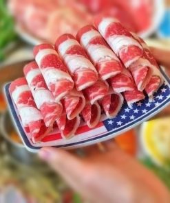 Ba chỉ bò Mỹ cuộn