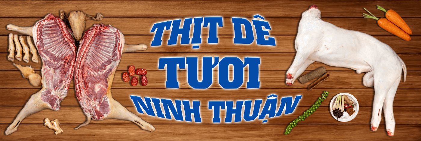Banner thịt dê tươi