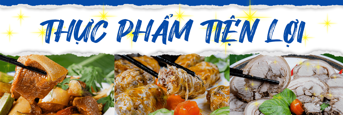 Banner thực phẩm tiện lợi