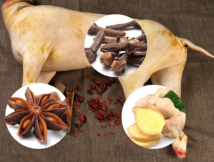 Nguyên liệu nấu lẩu dê thuốc bắc
