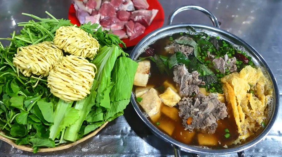 Nguyên liệu nấu lẩu dê thuốc bắc