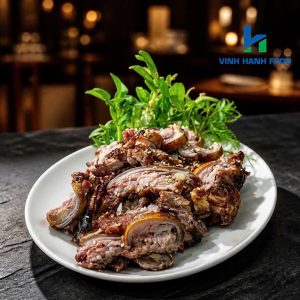 Thịt dê áp chảo sau khi chế biến